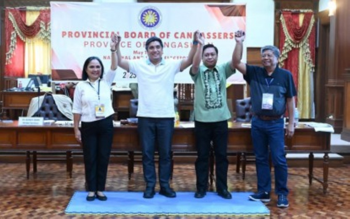 Improklamar ti Pangasinan Provincial Board of Canvassers ni Gobernador Ramon Guico III a kas nangabak manen a gobernador, idi Martes, Mayo 13, 2025. (Ladawan manipud Pangasinan-PIO)